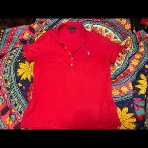 Red Ralph Lauren sport polo shirt